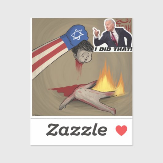 Anti-Biden-Sticker-Biden-Völkermord Aufkleber (Blatt)