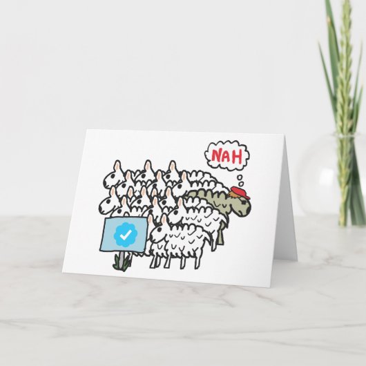 Anti Blue Karo Mark Karte (Vorderseite)