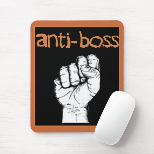 Anti Boss slave wages union workers rights labor Mousepad (Mit Mouse)