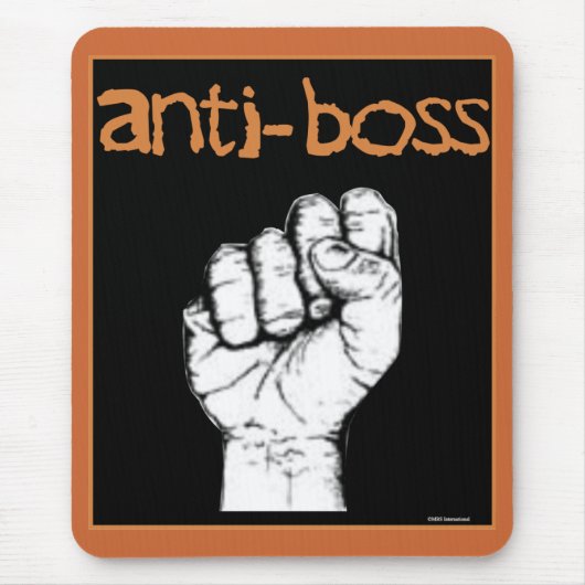 Anti Boss slave wages union workers rights labor Mousepad (Vorne)
