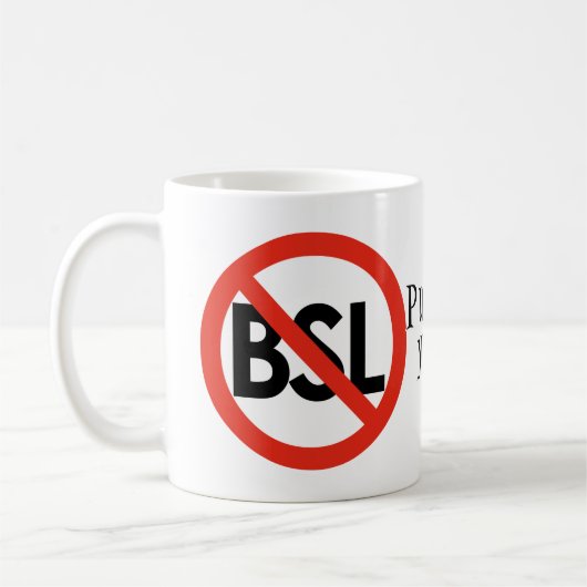 Anti-BSL bestrafen Sie den Brief, nicht die Kaffeetasse (Links)