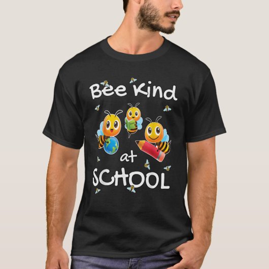 Anti Bully Bee Kind at School For Children & Teac T-Shirt (Vorderseite)