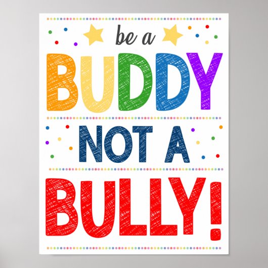 Anti Bully Classroom Poster (Vorne)