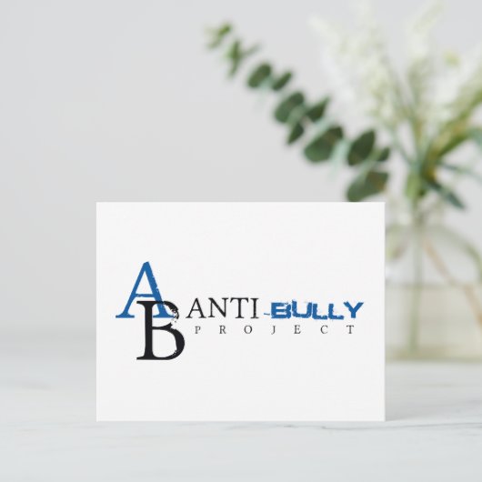 Anti-Bully-Projekt Postkarte (Stehend Vorderseite)