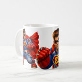 Anti-Bully Super Hero Kaffeetasse (Vorderseite Links)