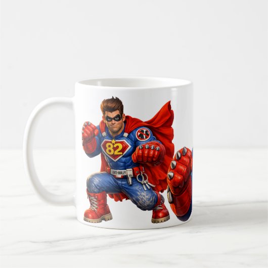 Anti-Bully Super Hero Kaffeetasse (Links)