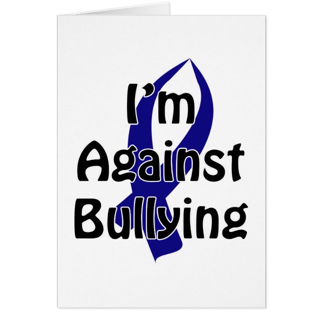 Anti-Bullying Blue Ribbon (Vorne)