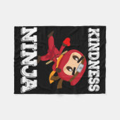 Anti Bullying Kindness Ninja School Lehrer Studen Fleecedecke (Vorderseite (Horizontal))