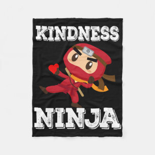 Anti Bullying Kindness Ninja School Lehrer Studen Fleecedecke