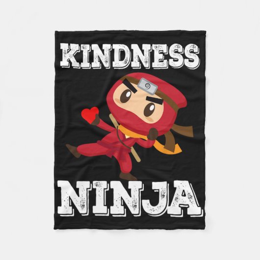 Anti Bullying Kindness Ninja School Lehrer Studen Fleecedecke (Vorderseite)