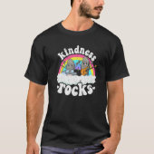 Anti Bullying Rainbow Hippie Music Teacher Kindnes T-Shirt (Vorderseite)