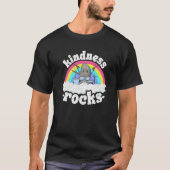 Anti-Bullying Rainbow Hippie Music Teacher Kindnes T-Shirt (Vorderseite)