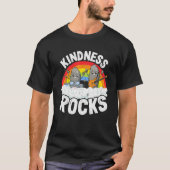 Anti-Bullying Rainbow Hippie Music Teacher Kindnes T-Shirt (Vorderseite)