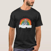 Anti Bullying Rainbow Retro Music Teacher Kindness T-Shirt (Vorderseite)