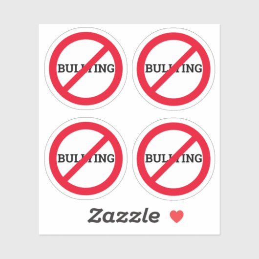 Anti Bullying Small Sticker (Blatt)