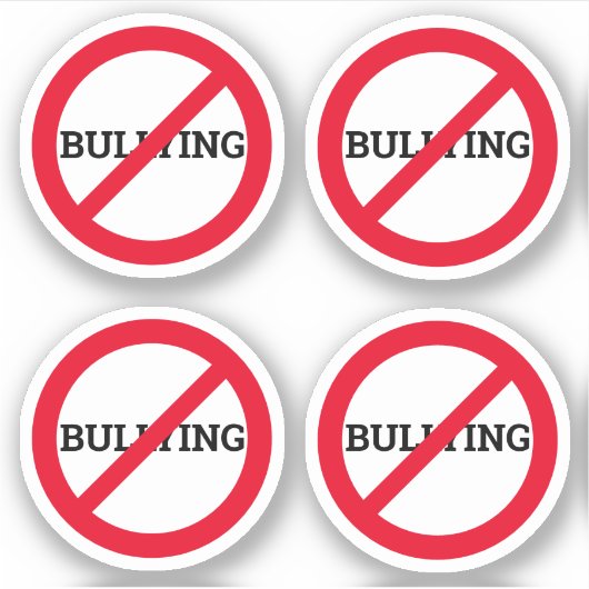 Anti Bullying Small Sticker (Vorderseite)