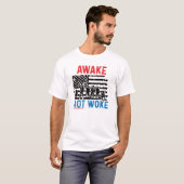 Anti Cancel Culture AWAKE nicht geweckt T-Shirt (Vorne ganz)