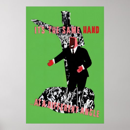 Anti-Capitalist Poster It is the same hand at a (Vorne)