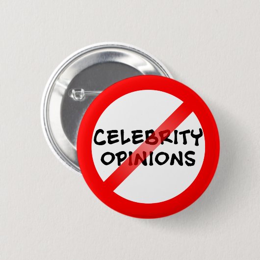 Anti Celebrity Opinions Button (Vorne & Hinten)