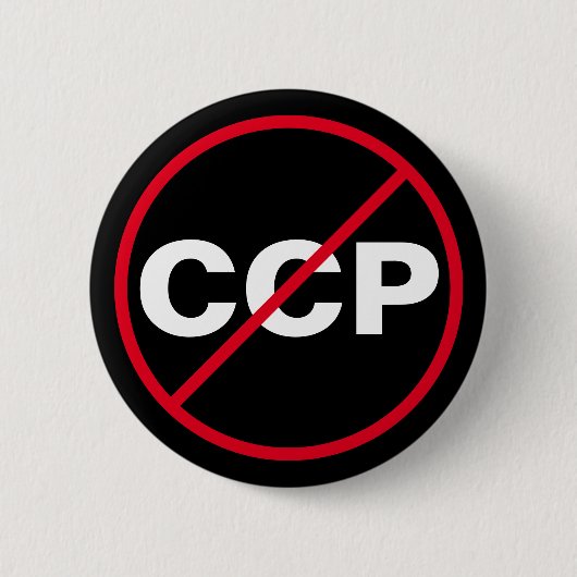 Anti-Chinese Communist Party Button (Vorderseite)