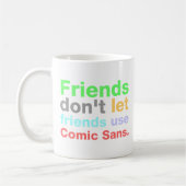 Anti-Comic ohne Schriftart Kaffeetasse (Links)