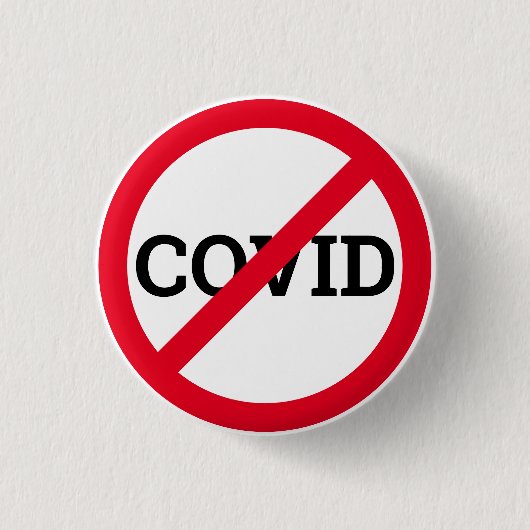 Anti-COVID Button (Vorderseite)