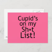 Anti-Cupid-Geschenke Postkarte (Vorne/Hinten)