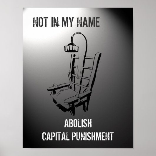 Anti-Death-Penalty-Poster-Print Poster (Vorne)