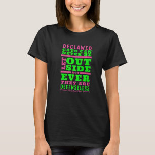 Anti Declaw Cat sagt nein zur Kätzchendeklaration T-Shirt