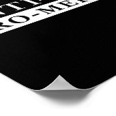 Anti Dei Pro Merit Funny Poster (Ecke)