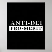 Anti Dei Pro Merit Funny Poster (Vorne)