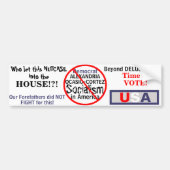 Anti-Demokrat Alexandria Ocasio-Cortez Autoaufkleber (Vorne)