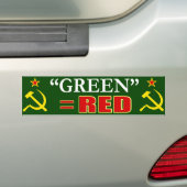 Anti-Demokrat-Autoaufkleber "Green is New Red" Autoaufkleber (Auf Auto)