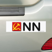 Anti-Demokrat "Communist News Network" Autoaufkleber (Auf Auto)