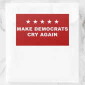 Anti-Demokrat Funny Conservative - Demokraten Rechteckiger Aufkleber (Tasche)