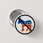 Anti-Demokrat Knopf Button (Vorne & Hinten)