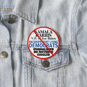 Anti-Demokratisches Party Biden Harris Button (Beispiel)