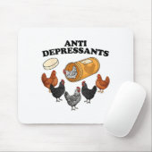 Anti Depressants Chicken  Mousepad (Mit Mouse)