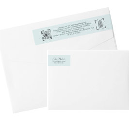 Anti-Diebstahl Blaues Postlabel – Rücksendeetikett