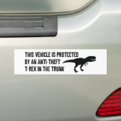 Anti-Diebstahl T-Rex Autoaufkleber (Auf Auto)