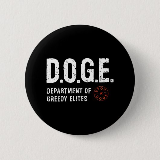 Anti Doge D.o.g. Echte Bedeutung Funny Definition Button (Vorderseite)