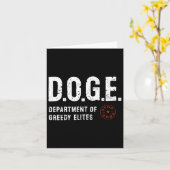 Anti Doge D.o.g. Echte Bedeutung Funny Definition Karte (Gelbe Blume)