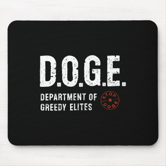 Anti Doge D.o.g. Echte Bedeutung Funny Definition Mousepad (Vorne)