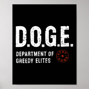 Anti Doge D.o.g. Echte Bedeutung Funny Definition Poster