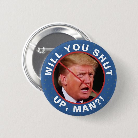 Anti-Donald Trump-Biden-Zitat wird den Mann aussch Button (Vorne & Hinten)