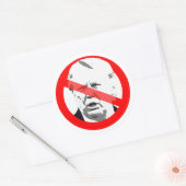 Anti-Donald Trump-Demenz hat das Gesicht überschri Runder Aufkleber (Umschlag)