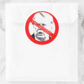 Anti-Donald Trump-Demenz hat das Gesicht überschri Runder Aufkleber (Tasche)