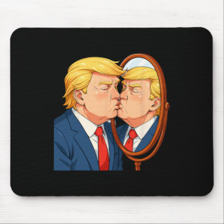 Anti-donald Trump Kissing Mirror - Narcissism Sati Mousepad