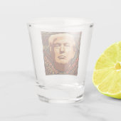 Anti Donald Trump nicht mein politischer Präsident Schnapsglas (Rückseite)