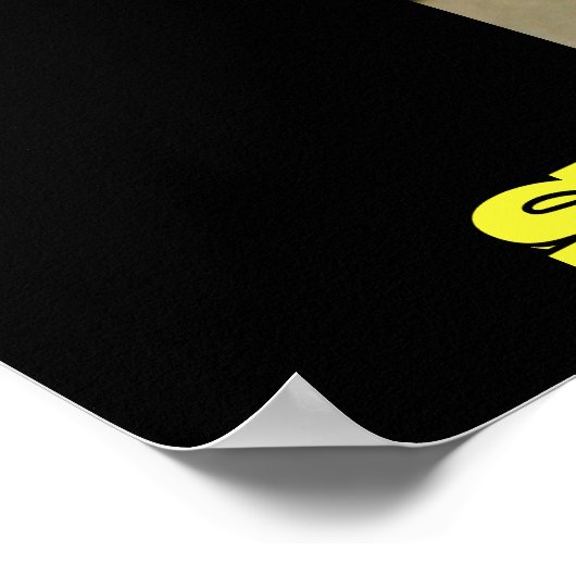 Anti-Drink-Plakate auf Grün Poster (Ecke)